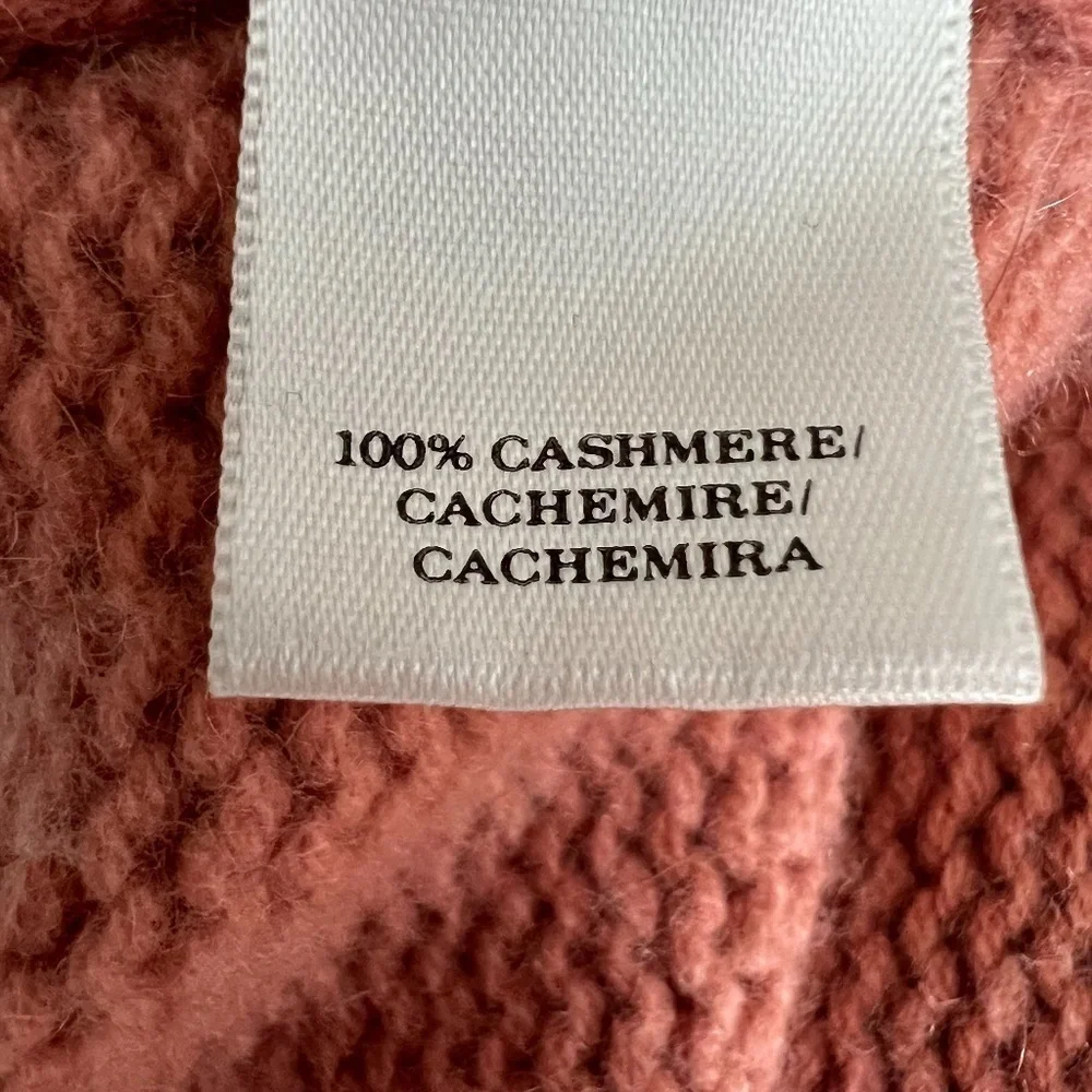 ANN TAYLOR Womens 100% Cashmere Mauve Knit Classic Sweater XS